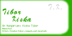 tibor kiska business card